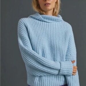 NWT Maeve Sky Blue Cowl Neck Sweater